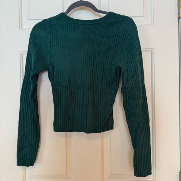 Express Ribbed Cropped Sweater, Medium - Picture 2 of 5